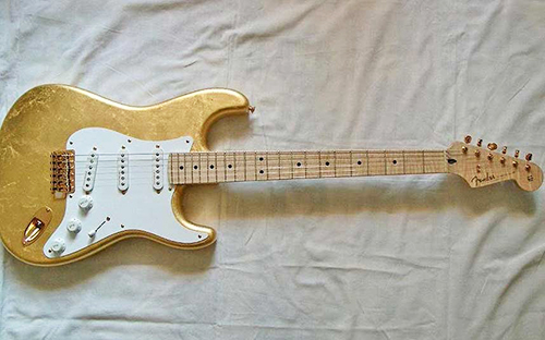 9- Eric Clapton'ın Gold Leaf Stratocaster